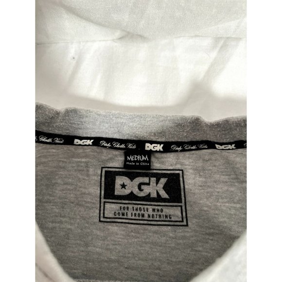 DGK Dirty Ghetto Kids T-Shirt Mens Medium Gray Short Sleeve Shirt - Picture 4 of 8